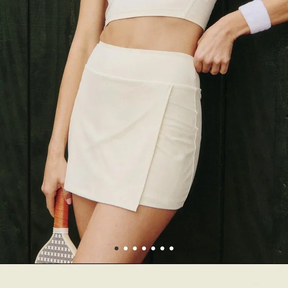 Cream Tennis Skirt - Picture 6 of 11